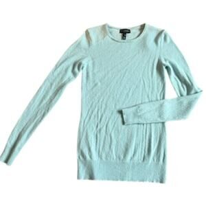 Women's Long Tall Sally XS Cashmere Long Sleeve Sweater Light Blue Coastal Comfy